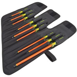 Click here to see Greenlee 0153-01-INS Greenlee 0153-01-INS Insulated Screwdriver Set (9 piece)