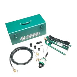 Click here to see Greenlee 7606SB Greenlee 7606SB Hydraulic Punch Set (1/2-2)