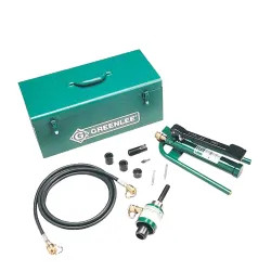 Click here to see Greenlee 7610SB Greenlee 7610SB Hydraulic Punch Set (1/2-4)