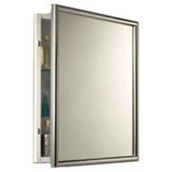 Click here to see Jensen 533124 Jensen Harmony Basic White 21-1/2in Width x 27-1/2in Height Recess Mount Medicine Cabinet with Two Glass Shelves - 533124