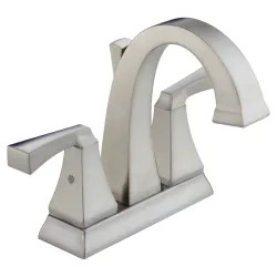 Click here to see Delta 2551-SSMPU-DST Delta Dryden Two-Handle Centerset Bathroom Faucet with Metal Pop-Up, DIAMOND Seal, Lever Handles, 1.2 GPM, Stainless - 2551-SSMPU-DST
