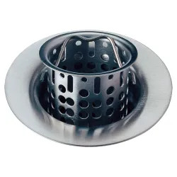 Click here to see Delta 72011-AR Delta 72011-AR Bar/Prep Sink Flange and Strainer, Arctic Stainless
