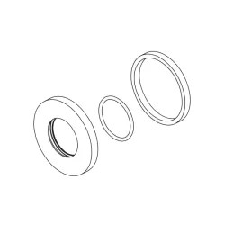 Click here to see Delta RP64389RB Delta Trinsic Venetian Bronze Spout Flange, Gasket and O-Ring for T3559LF-WL Single-Handle Wall-Mount Bathroom Faucet Trim - RP64389RB