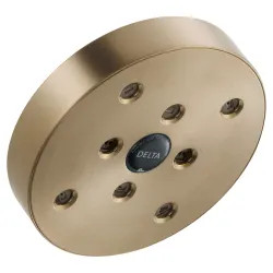 Click here to see Delta RP70175CZ Delta Universal Showering H2Okinetic Single-Setting Raincan Shower Head, Round, 1.75 GPM, Brilliance Champagne Bronze - RP70175CZ