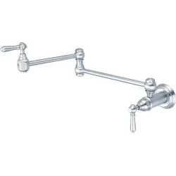 Click here to see Pioneer 2AM600-SS Pioneer Americana Wall Mount Pot Filler Faucet, Stainless Steel - 2AM600-SS