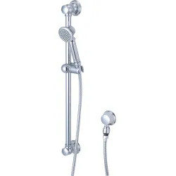 Click here to see Pioneer 6AM400 Pioneer Americana Single-Function Handheld Shower Set with 25-1/4in Slide Bar, Round, 2.5 GPM, ADA-Compliant, Chrome - 6AM400