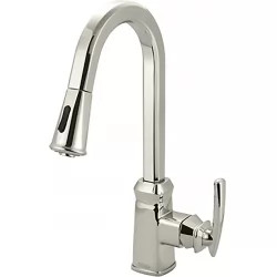 Click here to see Pioneer 2GB250-PN Pioneer Gibraltar Single Handle Pull-Down Kitchen Faucet, Polished Nickel - 2GB250-PN