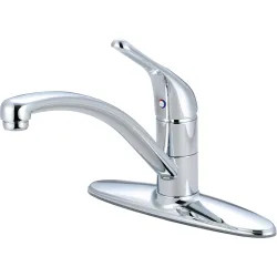 Click here to see Pioneer 2LG170 Pioneer Legacy Single Handle Kitchen Faucet w/ Deck Plate, Loop Handle, Chrome - 2LG170