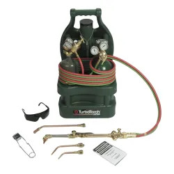 Click here to see TurboTorch 0386-1336 TurboTorch TTV-100-CPT Oxy-Acetylene Tote Kit, with tanks
