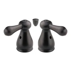 Click here to see Delta H278RB Delta H278RB Leland Metal Lever Handle Set for Bathroom Faucets, 2 Pack, Venetian Bronze