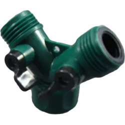 Click here to see Thrifty 382-T Raindrip R616CT Y Connector With Dual Shut-Off, Female X Male