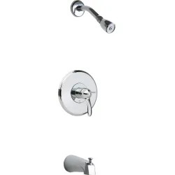 Click here to see Chicago Faucet 1905-TKCP Chicago Faucets 1905-TKCP Tub and Shower Trim Kit with Shower Head and Diverter Tub Spout