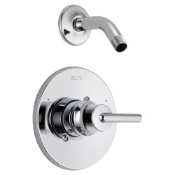 Click here to see Delta T14259-LHD Delta Trinsic Monitor 14 Series Pressure-Balanced Single-Handle Shower Faucet, Lever Handle, ADA, Less Showerhead, Chrome - T14259-LHD