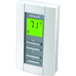 Click here to see Honeywell TL7235A1003 Honeywell Vertical, 208v, 240v, Line Voltage, 1 Heat, Non-Programmable Digital Thermostat - TL7235A1003