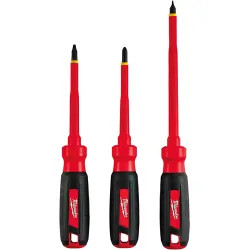 Click here to see Milwaukee 48-22-2202 Milwaukee 48-22-2202 3 PC 1000V Insulated Screwdriver Set