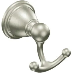 Click here to see Moen YB2203BN Moen YB2203BN Brantford Double Robe Hook, Brushed Nickel