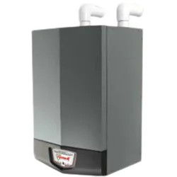 Click here to see Lochinvar WBN081 Lochinvar Knight Stainless Steel Natural Gas Boiler, 81000 BTU, Wall-Mount, 1/2in Gas Connection, 1in Water Connection, 2in Air inlet, 2in Vent, SMART SYSTEM Digital Operating Control, Freeze Protection, Dual Level Password Security, Night Setback - WBN081