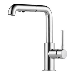 Click here to see Brizo 63220LF-PC Brizo Solna Single Handle Pull-Out Kitchen Faucet w/ Diamond Seal, Polished Chrome - 63220LF-PC