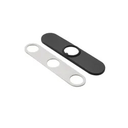 Click here to see Delta RP64070BL Delta Trinsic 8in Matte Black Escutcheon and Gasket for 9159-DST, 9959-DST, and 19933-DST Single-Handle Pull-Down Faucets - RP64070BL