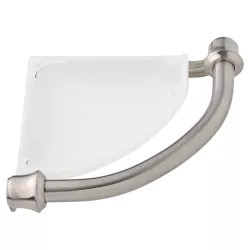 Click here to see Delta 41316-SS Delta Décor Assist Traditional Corner Shelf w/ Assist Bar, Stainless - 41316-SS