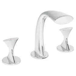 Click here to see Speakman SI-F022 Speakman Pearce Two-Handle Widespread Brass Bathroom Faucet with Metal Pop-Up Drain, Knob Handles, 1.5 GPM, Chrome SI-F022