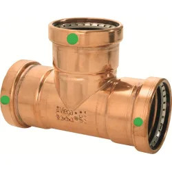 Click here to see Commodity  Viega 20683 ProPress 2 1/2 Inch Copper Press Tee, Smart Connect, Zero Lead