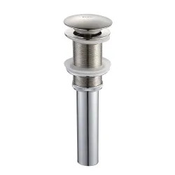 Click here to see Kraus PU-10SN Kraus KVF-2180-PU-10SN Aldo Single Lever Vessel Bathroom Faucet Stainless Steel with Pop Up Drain Satin Nickel
