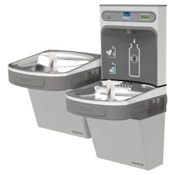 Click here to see Elkay LZSTLG8WSLK Elkay LZSTLG8WSLK EZH2O Bi-Level Filtered Bottle Filling Station, Light Gray