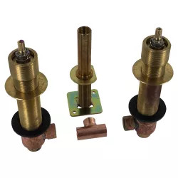 Click here to see Kohler 300-K-NA Kohler K-300-K-NA Roman Tub Rough-In Valve, Ceramic, Adjustable Center, 1/2