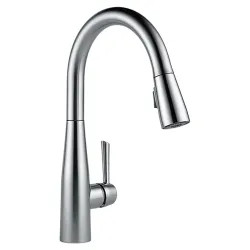 Click here to see Delta 9113-AR-DST Delta Essa Single Handle Pull-Down Kitchen Faucet, Arctic Stainless -  9113-AR-DST