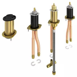 Click here to see Delta R4707-MF Delta R4707-MF Roman Tub Rough-In w/ Hand Shower Valve, Flexible Mount, 1/2