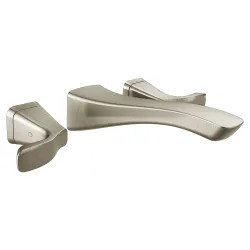 Click here to see Delta T3552LF-SSWL Delta Tesla Wall-Mount Stainless Lavatory Faucet Trim for 8
