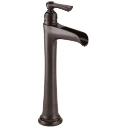 Click here to see Brizo 65461LF-RB Brizo Rook Single-Handle Venetian Bronze Vessel Lavatory Faucet with Channel Spout, 1.5 GPM, Single-Hole, Less Drain - 65461LF-RB