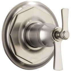 Click here to see Brizo T60061-NK Brizo Rook TempAssure Thermostatic Two-Handle Valve Trim, Lever Handles, Luxe Nickel - T60061-NK