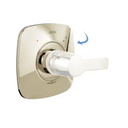 Click here to see Delta RP78721PN Delta RP78721PN Tesla Shower Escutcheon, 17 Series, Polished Nickel