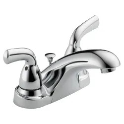 Click here to see Delta B2510LF-PPU Delta Foundations Deck-Mount Chrome Lavatory Faucet for 4