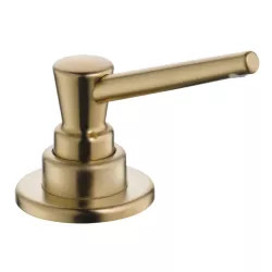 Click here to see Delta RP1001CZ Delta 13oz Contemporary Soap and Lotion Dispenser, Round, Champagne Bronze - RP1001CZ