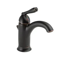 Click here to see Peerless P188627LF-OB Peerless Claymore Single-Hole Bathroom Faucet with 50/50 Pop-Up Drain, Single-Handle, 1.2 GPM, Lever Handle, Oil-Rubbed Bronze - P188627LF-OB