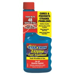 Click here to see Start Brite 14308 Star Tron 14308 Enzyme Small Engine Formula Gasoline Fuel Additive, 8 oz, Bottle, Clear, Liquid