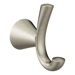 Click here to see Moen YB2303BN Moen YB2303BN CSI Glyde Double Robe Hook, Brushed Nickel