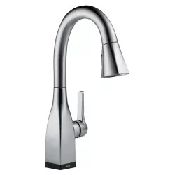 Click here to see Delta 9983T-AR-DST Delta Mateo Pull-Down Bar/Prep Faucet With Touch2O, Single Handle, Diamond Seal, MagnaTite, ADA, 1.8 GPM - Arctic Stainless - 9983T-AR-DST