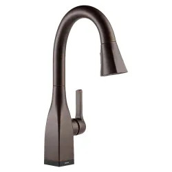 Click here to see Delta 9983T-RB-DST Delta Mateo Pull-Down Bar/Prep Faucet With Touch2O, Single Handle, Diamond Seal, MagnaTite, ADA, 1.8 GPM - Venetian Bronze - 9983T-RB-DST