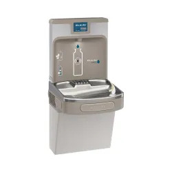 Click here to see Elkay LZS8WSLP Elkay LZS8WSLP Enhanced ezH2O Bottle Filling Station w/ Single Cooler - Filtered, 8 GPH, Wall Mount, ADA, Light Gray Granite