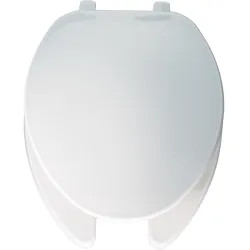 Click here to see Bemis 175-000 Bemis 175-000 White Open Front Elongated Plastic Toilet Seat with Cover