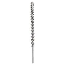 Click here to see Bosch HC5020 Speedx HC5020 4-Cutter Head Rotary Hammer Drill Bit, 5/8 in Dia, 13 in L, (2) 8 in Spiral Flute, SDS Max Shank