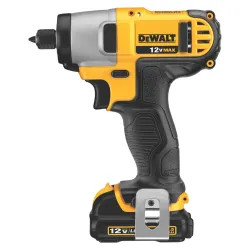 Click here to see Dewalt DCF815S2 Dewalt DCF815S2 Impact Driver Kit, 12 V, Li-Ion, 1.3 Ah, 0 - 3400 bpm