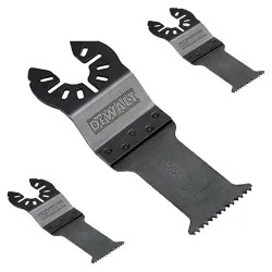 Click here to see Dewalt DWA4215 DeWalt DWA4215 Oscillating Blade Set, 3 Pieces, 1-3/4in, Steel, Black