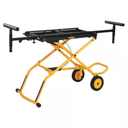 Click here to see Dewalt DWX726 Dewalt DWX726 Rolling Miter Saw Stand, 8 ft, 300 lb, Steel