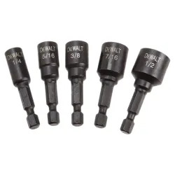 Click here to see Dewalt DW2235IR DeWalt Impact Ready Magnetic Nut Driver Set, 5 Pieces