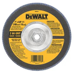 Click here to see Dewalt DW8329 Dewalt DW8329 Type 29 High Performance Flap Disc, 7in, 60 Grit, 5/8-11 Arbor